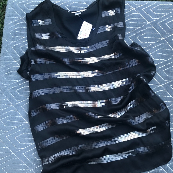 Christopher & Banks Tops - 5/$25 NWT Christopher & Banks Sequin Striped Tank